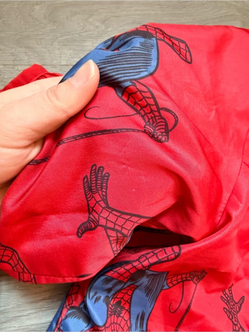 Marvel Spider-Man Red and Blue Hooded Kids Jacket - Picture 4 of 5